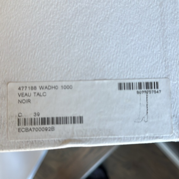 Authentic Balenciaga Knee High Boots Gold Detail NIB Size 39 - Picture 8 of 10